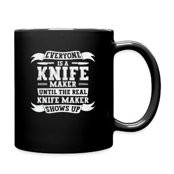 Knifemaking Knife Making Bladesmith Smithing Knife - Full Colour Mug - black - Right