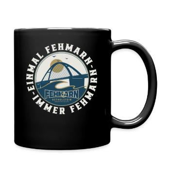 Fehmarn Ostsee - Tasse einfarbig - Schwarz - Rechts