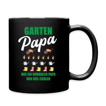 Garten Papa Lustiger Spruch Geschenk Herren - Tasse einfarbig - Schwarz - Rechts