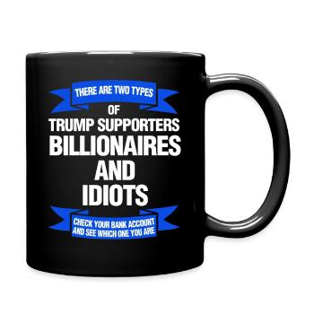 Democrat Voter Gift Funny - Full Colour Mug - black - Right