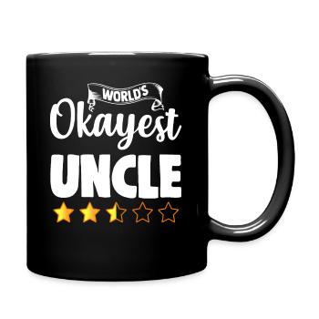 Uncle Funny World's Okayest - Full Colour Mug - black - Right