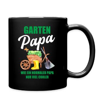 Garten Papa Lustiger Spruch Geschenk Herren - Tasse einfarbig - Schwarz - Rechts