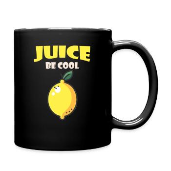 Bio Limonaden selber machen - Spruch Zitrusfrucht - Tasse einfarbig - Schwarz - Rechts