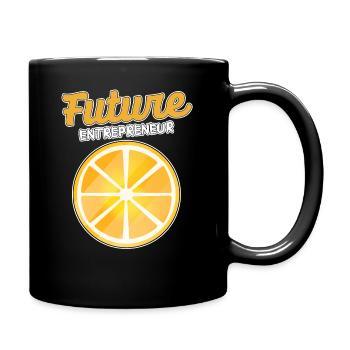 Bio Limonaden selber machen - Spruch Zitrusfrucht - Tasse einfarbig - Schwarz - Rechts