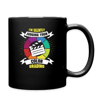Farbkorrektur Videobearbeitung Filmeditor Geschenk - Tasse einfarbig - Schwarz - Rechts