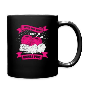 Tricot Hobby Cochon d’Inde Tricot Cadeau - Mug uni - noir - Droite