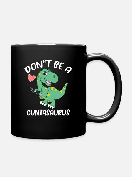 Dinosaurier - Tasse einfarbig - Schwarz