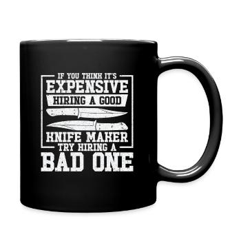 Knifemaking Knife Making Bladesmith Smithing Knife - Full Colour Mug - black - Right