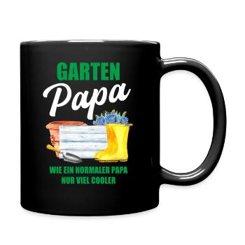 Garten Papa Lustiger Spruch Geschenk Herren - Tasse einfarbig - Schwarz - Rechts