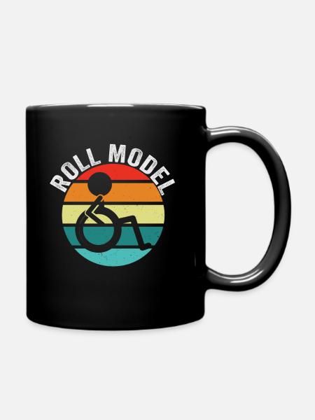 Roll Model Disability Awareness PWD Wheelchair - Tasse einfarbig - Schwarz