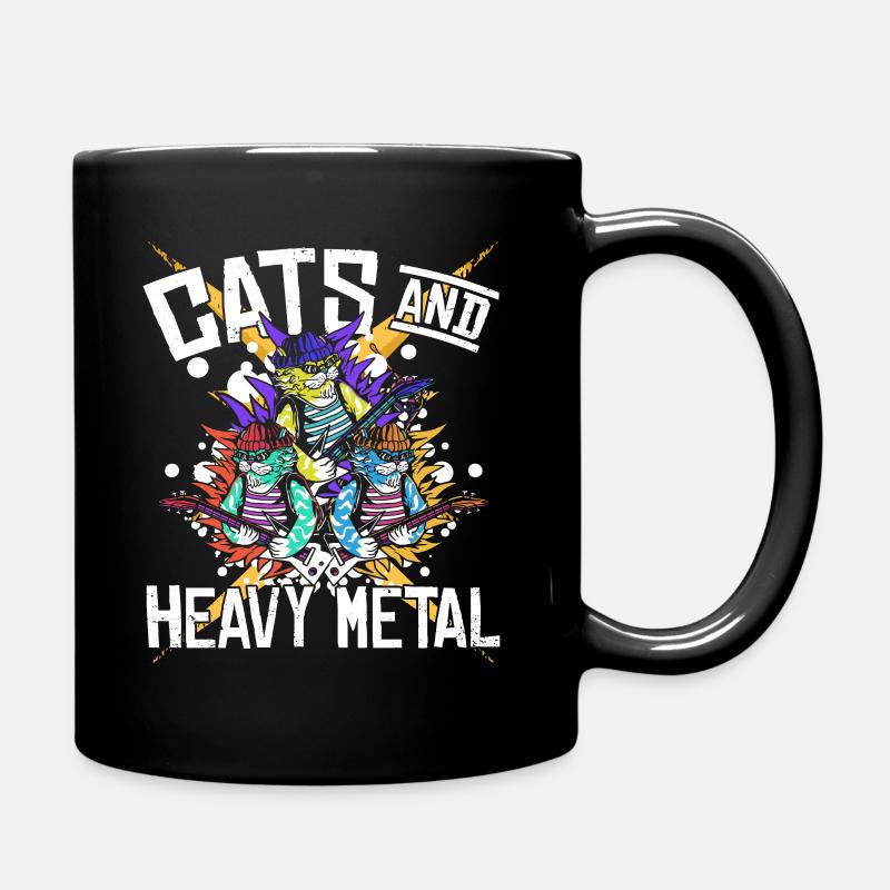 Chats & Heavy Metal - Mug uni - noir