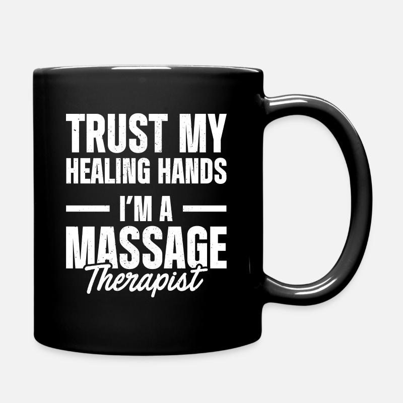 Massage Therapist - Tasse einfarbig - Schwarz