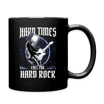 Hard Times Call For Heavy Metal - Tasse einfarbig - Schwarz - Rechts