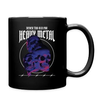 Jamais trop vieux pour le heavy metal - Mug uni - noir - Droite