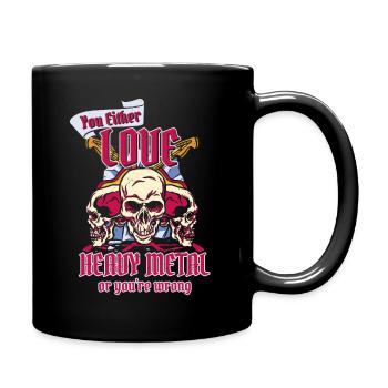 Heavy Metal Music - Tasse einfarbig - Schwarz - Rechts