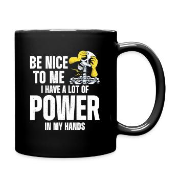 Massage Therapist - Tasse einfarbig - Schwarz - Rechts