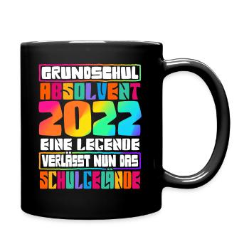 Grundschul Abschluss Grundschule Absolvent - Tasse einfarbig - Schwarz - Rechts