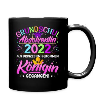 Grundschul Absolventin Abschluss Grundschule - Tasse einfarbig - Schwarz - Rechts