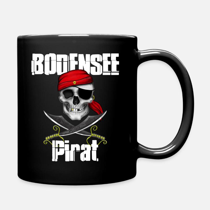 Bodenseepirat - Tasse einfarbig - Schwarz