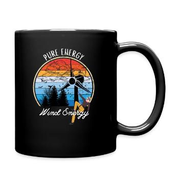 Pure Energy - Wind Energy - Full Colour Mug - black - Right