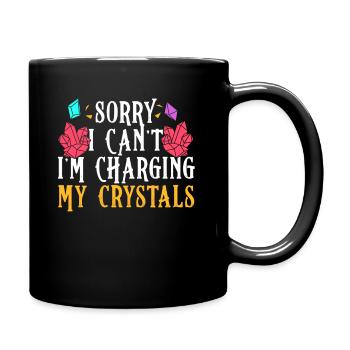 Energy Medicine Reiki Crystals Energy Healer - Tasse einfarbig - Schwarz - Rechts