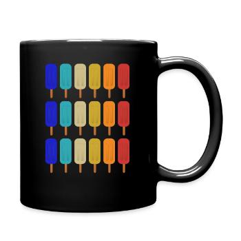 Eis am Stiel Sommer Sonne geschenk - Tasse einfarbig - Schwarz - Rechts