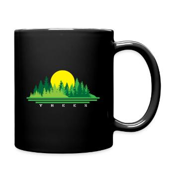 Tree - Full Colour Mug - black - Right