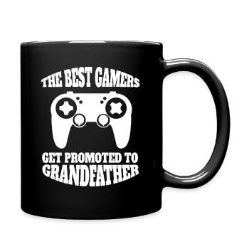 Zocker Großvater Spruch Gamer Opa Gaming Zocken - Tasse einfarbig - Schwarz - Rechts