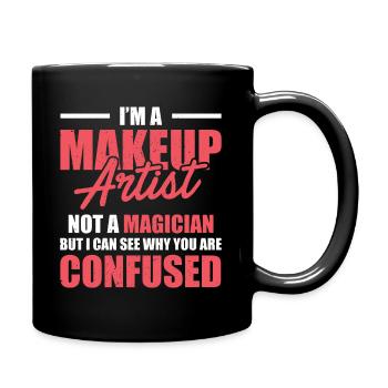 Funny Makeup Artist - Full Colour Mug - black - Right