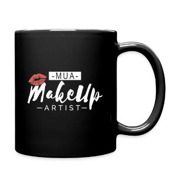 Makeup Artist - Tasse einfarbig - Schwarz - Rechts