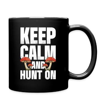 Mushroom Hunting - Tasse einfarbig - Schwarz - Rechts