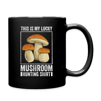 Mushroom Hunting - Tasse einfarbig - Schwarz - Rechts