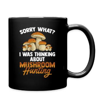 Mushroom Hunting - Tasse einfarbig - Schwarz - Rechts