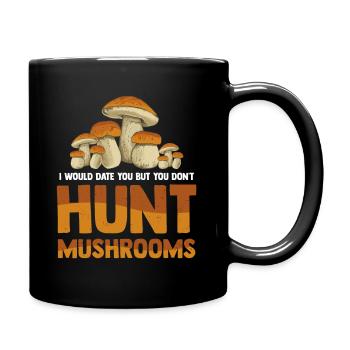 Mushroom Hunting - Tasse einfarbig - Schwarz - Rechts