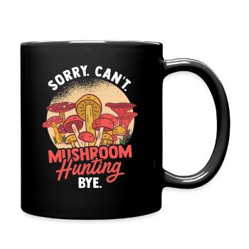 Mushroom Hunting - Tasse einfarbig - Schwarz - Rechts