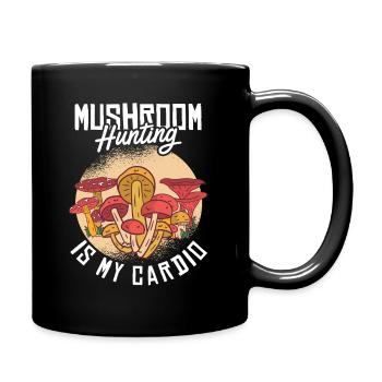 Mushroom Hunting - Tasse einfarbig - Schwarz - Rechts
