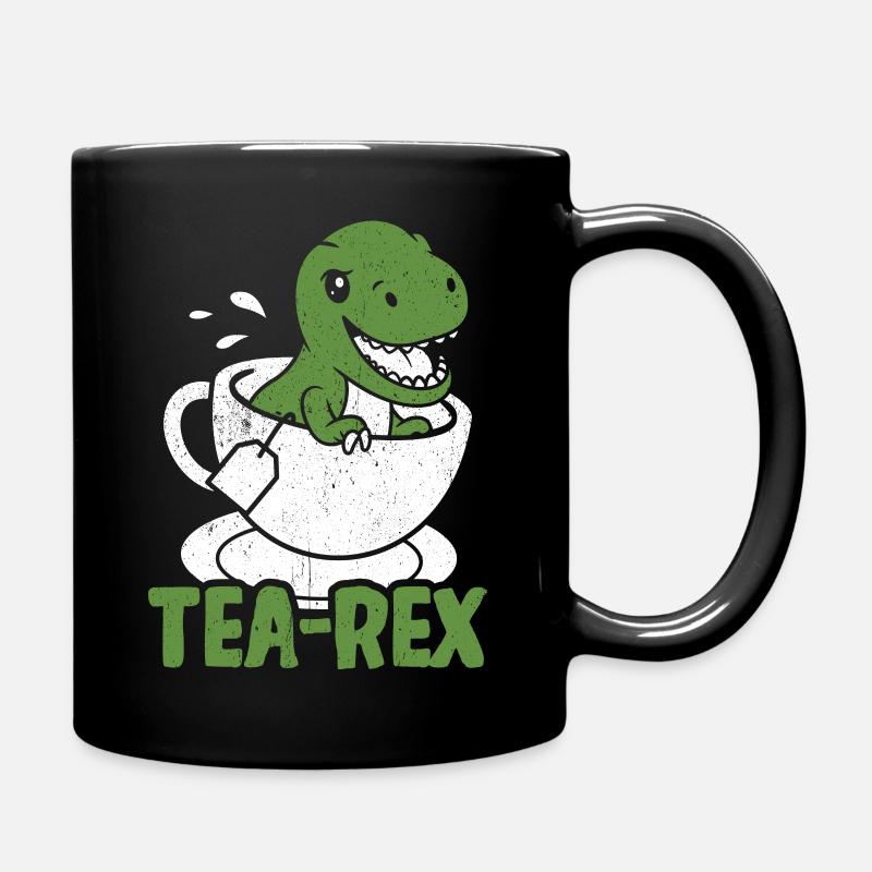 Tea-Rex Süßer T Rex Dinosaur Dino Tee Liebhaber - Tasse einfarbig - Schwarz