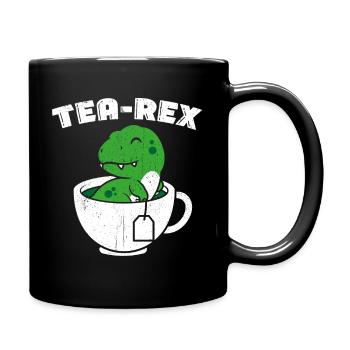 Tea-Rex Süßer T Rex Dinosaur Dino Tee Liebhaber - Tasse einfarbig - Schwarz - Rechts