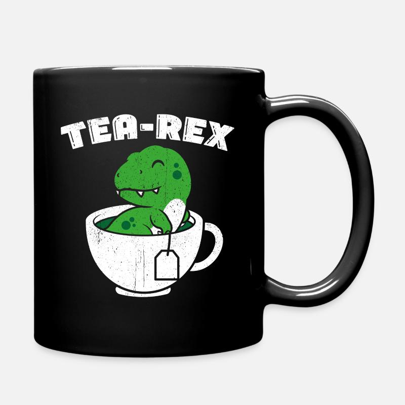 Tea-Rex Süßer T Rex Dinosaur Dino Tee Liebhaber - Tasse einfarbig - Schwarz