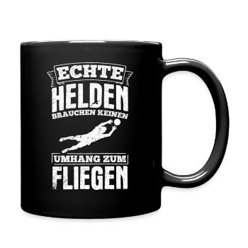 Torwart Shirt Fußball Handball Torhüter Torwart Sp - Tasse einfarbig - Schwarz - Rechts