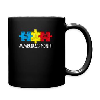 Autismus Bewusstsein Kleidung - Tasse einfarbig - Schwarz - Rechts