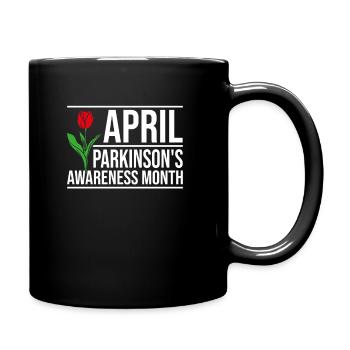 Parkinson Schüttellähmung Krankheit - Tasse einfarbig - Schwarz - Rechts