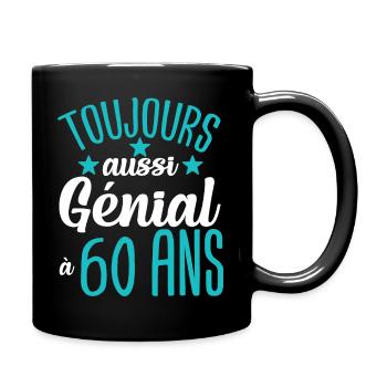 Cadeau anniversaire 60 ans rigolo homme - Mug uni - noir - Droite