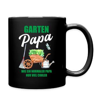 Garten Papa Lustiger Spruch Geschenk Herren - Tasse einfarbig - Schwarz - Rechts