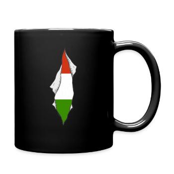 hungary flag proud hungarian patriotic - Tasse einfarbig - Schwarz - Rechts