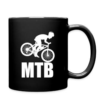 VTT VTT Vélo Cycliste - Mug uni - noir - Droite