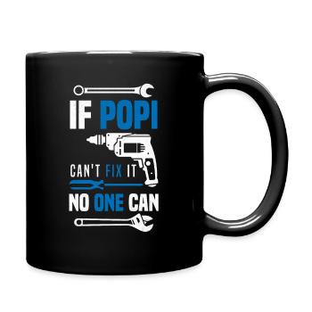 Si Popi ne peut pas réparer personne ne peut grand-père artisan - Mug uni - noir - Droite