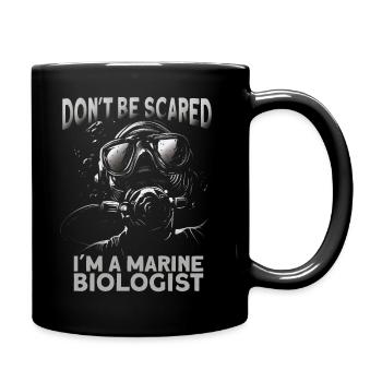 MeeresbiologeTaucher - Tasse einfarbig - Schwarz - Rechts