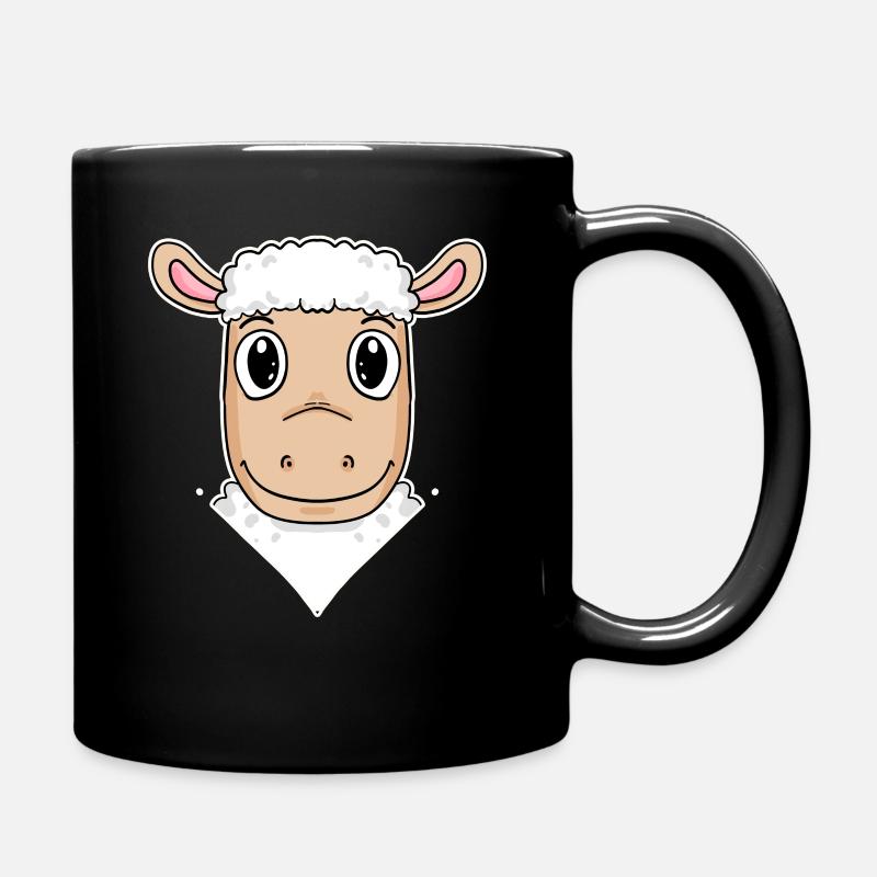 Schaf Illustration - Tasse einfarbig - Schwarz