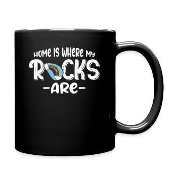 Home Is Where My Rocks Are - Full Colour Mug - black - Right
